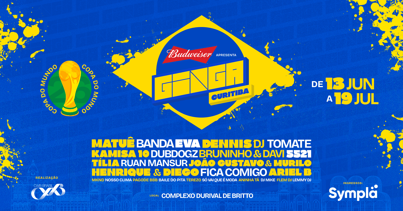 Poster do evento Ginga Curitiba em Complexo Durival de Britto, Curitiba, PR