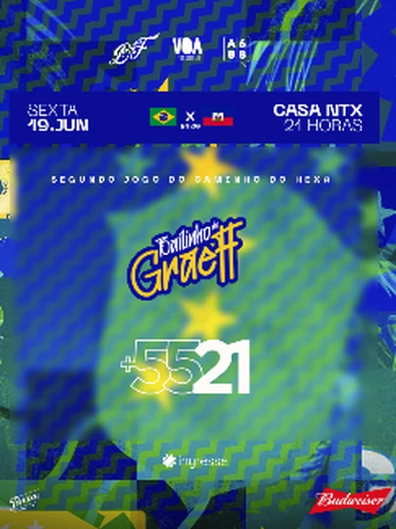Poster do evento Bailinho do Graeff & +5521