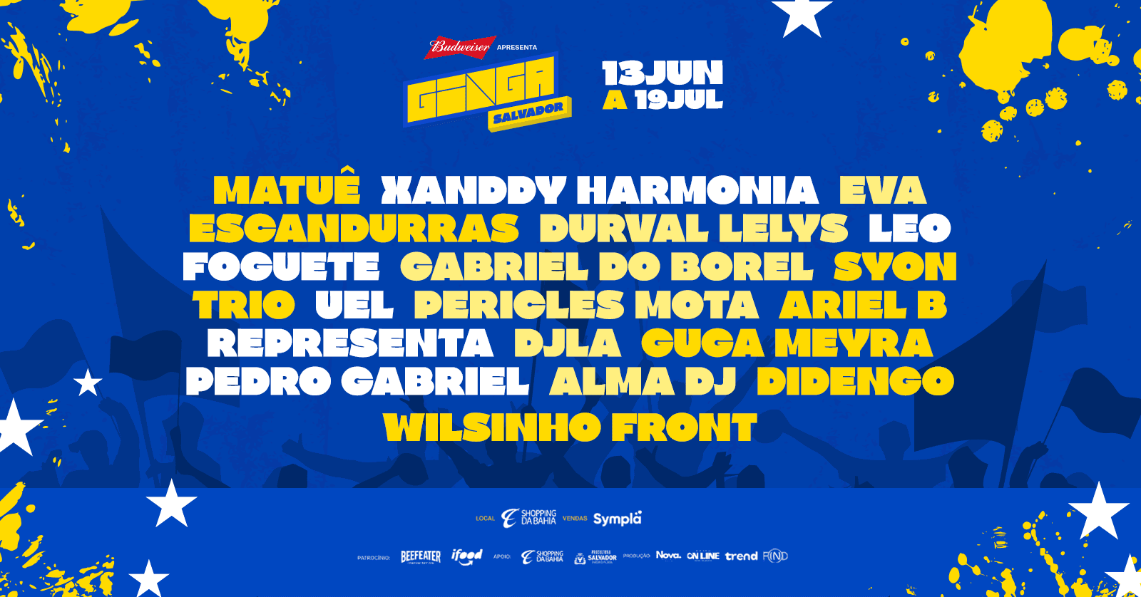 Poster do evento Ginga Salvador em Shopping da Bahia, Salvador, BA