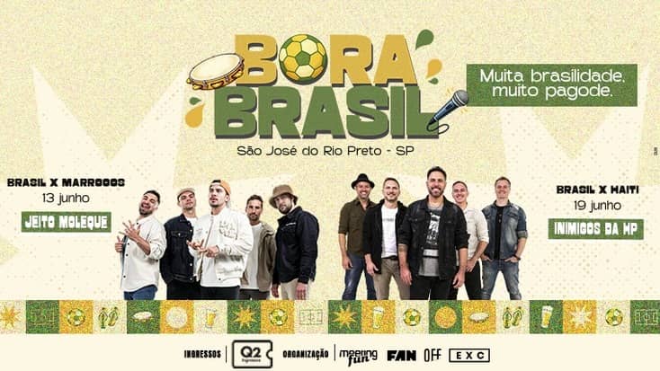 Poster do evento BORA BRASIL em Sítio São João, São José do Rio Preto, SP